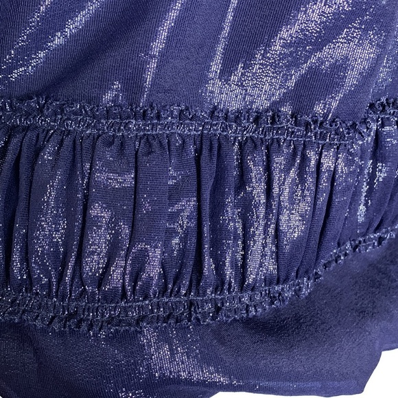 Rare Vera Wang Lavender Label Silk/Metallic Halter Mini Dress - Picture 9 of 11